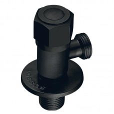 Кран для під'єднання сантехприладів Mix VAL-06-1/2x1/2 Black з нерж.ст.SUS304 (чорн.) (MI6058)