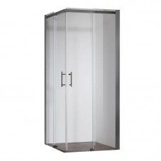 Душова кабіна без піддона KR SR SC03-90x90x200-TR-07 прозоре скло Easy Clean 6 мм, графіт (KR5359)