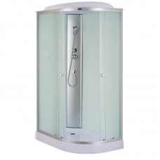 Бокс душовий без гідромасажу Mix WAVE SB02-120x80x215-L-FB SATIN з низьким піддоном (MI6892)