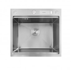 Мийка Mix MH5050-SK NANO-SILVER (3.0/0.8) з н. ст. зі сходинкою для сухоцвіт., з підст. під ножі (неірж.) (MX1939)