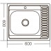Мойка кухонная Zer Z6060L-04-160E (Satin) (ZM0567)