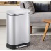 Відро для сміття з плавним закриванням овальне Mix Premium Strong-TC0105 SS Color 5 л колір неіржавка (MI7080)