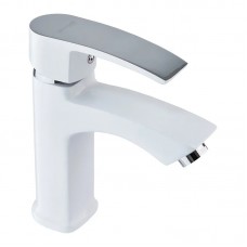Змішувач для умивальника Mix Magnum 001 (Nut) White-Chrome (MI6201) Змішувач для умивальника Mix Magnum 001 (Nut) White-Chrome (MI6201)