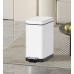 Відро для сміття з плавним закриванням прямокутне KR TC-010206-08 6 л колір білий (KR5595) Відро для сміття з плавним закриванням прямокутне KR TC-010206-08 6 л колір білий (KR5595)