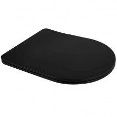Сидіння-кришка для унітаза Mixxus Premium SEAT COVER ELLIPSE-BEVEL-2001 BLACK з мікроліфтом 463х361х50mm