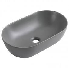 Раковина накладна Mixxus Premium ELLIPSE-0109 GRAY 500x300x140mm (MP6653)