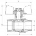 Кран кульовий FERRO PL 3/4" ГШБ art. 607 (латунна куля) (FE0556)