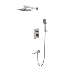 Вбудована душова система KR KI-66015-02 (з неірж. сталі) (Кольор неірж) (KR4785)