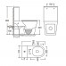 Унитаз-компакт Mixxus BEVEL-0405-R 605х370х800mm, система смыва RIMLESS (MI6728) Унитаз-компакт Mixxus BEVEL-0405-R 605х370х800mm, система смыва RIMLESS (MI6728)