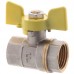 Кран кульовий FERRO PL 1/2" ГГБ газ art. 602 (латунна куля) (FE0559)