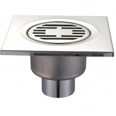 Душевой трап из нержавеющей стали SUS304 Mixxus Drain-03-15x15-180 (прямой отвод) (MI3422)