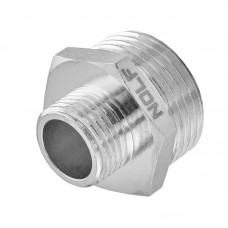 Ніпель редукційний NL NFC.N0610-N-1"x1/2" нікельований (NF3084)