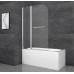 Шторки скляні на ванну KR SR BS04-95x140-TR-01 прозоре скло 6 мм, хром (KR5403) Шторки скляні на ванну KR SR BS04-95x140-TR-01 прозоре скло 6 мм, хром (KR5403)