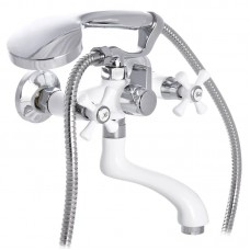 Змішувач для ванни Mix Omega 142 White (MI2769) Змішувач для ванни Mix Omega 142 White (MI2769)