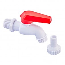Пивной кран PVC (White+red) PL PVI-1/2" (PM0631)