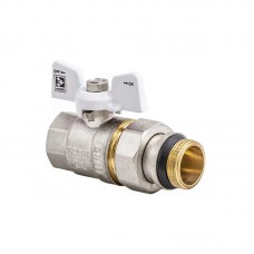 Кран з американкою 3/4" "антипротечка" (Kr KR.227.W-Gi) білий (KR0192)