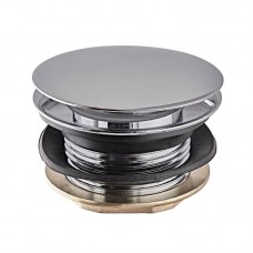 Донний клапан для ванни KR PW-05-01 автоматичний (Click-Clack) (Кольор хром) 1 1/2" (KR3406)