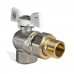 Кран з американкою 3/4" (Kr KR.228.W) кутовий білий (KR0100) Кран з американкою 3/4" (Kr KR.228.W) кутовий білий (KR0100)