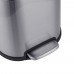 Відро для сміття з плавним закриванням овальне Mix Premium Topper-TC0205 SS Color 5 л колір неіржавка (MI7059)