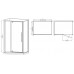 Душова кабіна без піддона Mix Premium BEVEL SC01-100x80x195-TR Chrome прозоре скло 6 мм (MI6869)