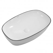 Раковина накладна Mixxus Premium DIVERSE-0111 EDGE BLACK 600х380х140 mm (MP6562)