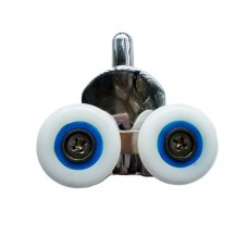 Ролики для душових кабін подвійні колеса Mix PREMIUM ROLLERS SCP02-1 CHROME нижні (23 mm для DIVERSE