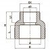 Муфта редукційна ВВ 40x25 PPR Kr K0035.PRO (KP0043)