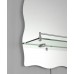 Зеркало настенное Zer MIRRA MRZ02-45x60x10 прямоугольное с дугообразным верхом, фигурными боками и полкой