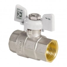Кран шаровый Kr 3/4" ГГБ (KR.217.W) белый (KR0179) Кран шаровый Kr 3/4" ГГБ (KR.217.W) белый (KR0179)