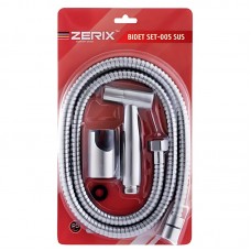 Набір для гігієнічного душу Zer BIDET SET-005.SUS з неіржавкої сталі SUS304 паковання блістер (ZX5860)