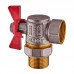 Кран з американкою кутовий Waterpro WP400-20FMW-L — 3/4" ручка "метелик" червона (WP2896) Кран з американкою кутовий Waterpro WP400-20FMW-L — 3/4" ручка "метелик" червона (WP2896)