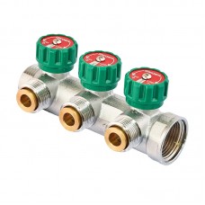 Колектор вентильний з адаптером KR KR.1127-3 — 1"x3 — 3/4 Ways (європейськийус-площина) (KR4947)
