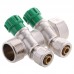 Колектор вентильний із фітингом Kr KR.1124-2 1"x2 ways (KR2832) Колектор вентильний із фітингом Kr KR.1124-2 1"x2 ways (KR2832)