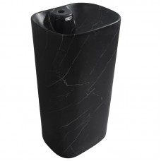 Раковина моноблок MIXXUS PREMIUM DIVERSE-1102 MARBLE 460х380х840mm з отвором під змішувач і переливом