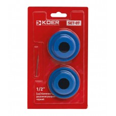 Комплект для сушарки для рушників KR SET-07 — 1/2" (заглушка + червоний маївський) (Цв.чорний) (KR4715) Комплект для сушарки для рушників KR SET-07 — 1/2" (заглушка + червоний маївський) (Цв.чорний) (KR4715)