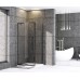 Душова кабіна без піддона Mix Premium BEVEL SC01-90x90x195-TR Black прозоре скло 6 мм (MI6864)