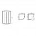 Душова кабіна без піддона Mix Premium DIVERSE SC01-90x90x195-TR Chrome прозоре скло 5 мм (MI6859)