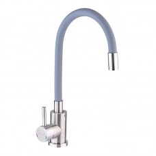 Смеситель для кухни с силиконовым изливом Champion SUS-011 Refl.Gray (нерж. сталь) (CH0333) Смеситель для кухни с силиконовым изливом Champion SUS-011 Refl.Gray (нерж. сталь) (CH0333)