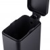 Мусорное ведро с плавным закрытием прямоугольное Mix Premium Quadro-TC0105 Black 5 л цвет черный (MI7061)