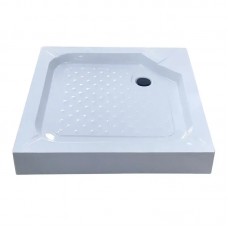 Душовий піддон із сифоном Mix CUBIC ST01-90x90x13 діаметр слива 52 мм (MI6917)