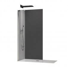 Душова перегородка KR SR SP02-100x200-TR-01 Walk-In прозоре скло Easy Clean 8 мм, хром (KR5395)