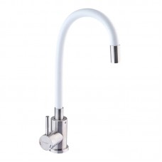 Смеситель для кухни с силиконовым изливом Champion SUS-011 Refl.White (нерж. сталь) (CH0331) Смеситель для кухни с силиконовым изливом Champion SUS-011 Refl.White (нерж. сталь) (CH0331)