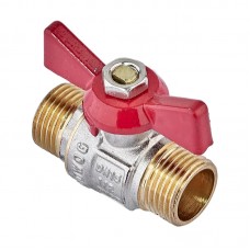 Кран кульовий Waterpro WP608-15MMW — 1/2" ШШБ (сталевий метелик) (WP3296)