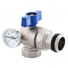 Кран з американкою "антипротечка" з термометром Kr KR.1033-Gi — 1" (KR2894)