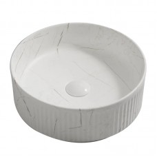 Раковина накладна Mixxus Premium WAVE-0102 MARBLE 370х370х130 mm (MP6528)