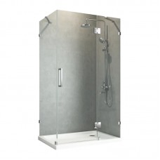 Бічна стінка для кабіни KR SR SW04-90x200-TR-01 прозоре скло Easy Clean 10 мм, хром (KR5390)