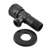 Кран для подключения сантехприборов Mix VAL-06-1/2x1/2 Black с нерж.ст.SUS304(черн.) (MI6058)