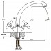 Смеситель для кухни Hb Dominox 273 (HB0084) Смеситель для кухни Hb Dominox 273 (HB0084)