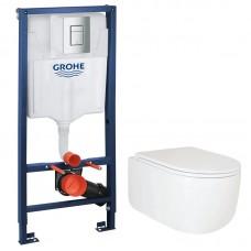 Комплект Gh Set Унітаз TOPPER-0302-T3+ Інсталяція Gh Rapid SL 38772001 (38772001TOPPER0302T3)
