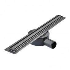 Душовий трап з нерж. сталі SUS304 Mix Drain-05-50-Slim Black (30x500 мм) (Чорний) (MI6168)